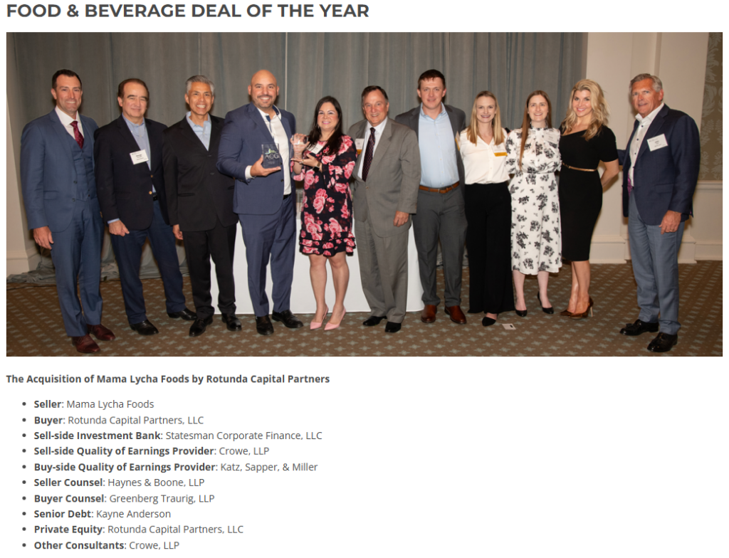 ACG Food & Bev DOTY 24