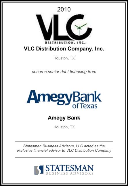 VLC Distribution Company Inc. Tombstone